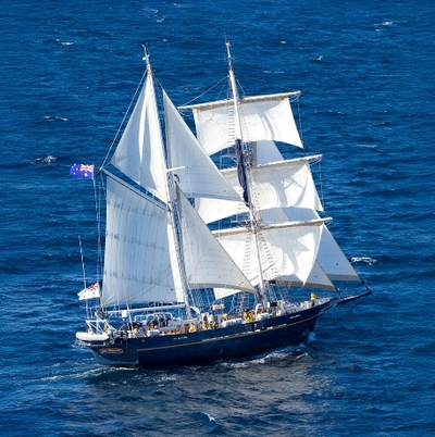 STS Young Endeavour to be Official Start Boat for Festival of Sails 2025